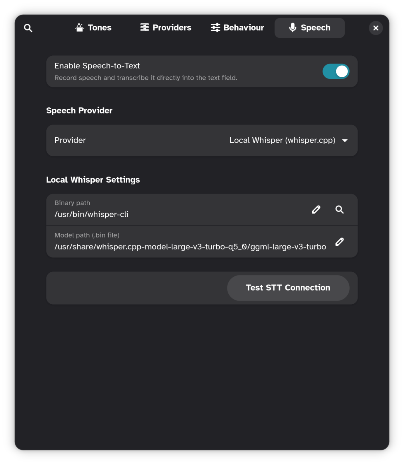 Castword — speech preferences