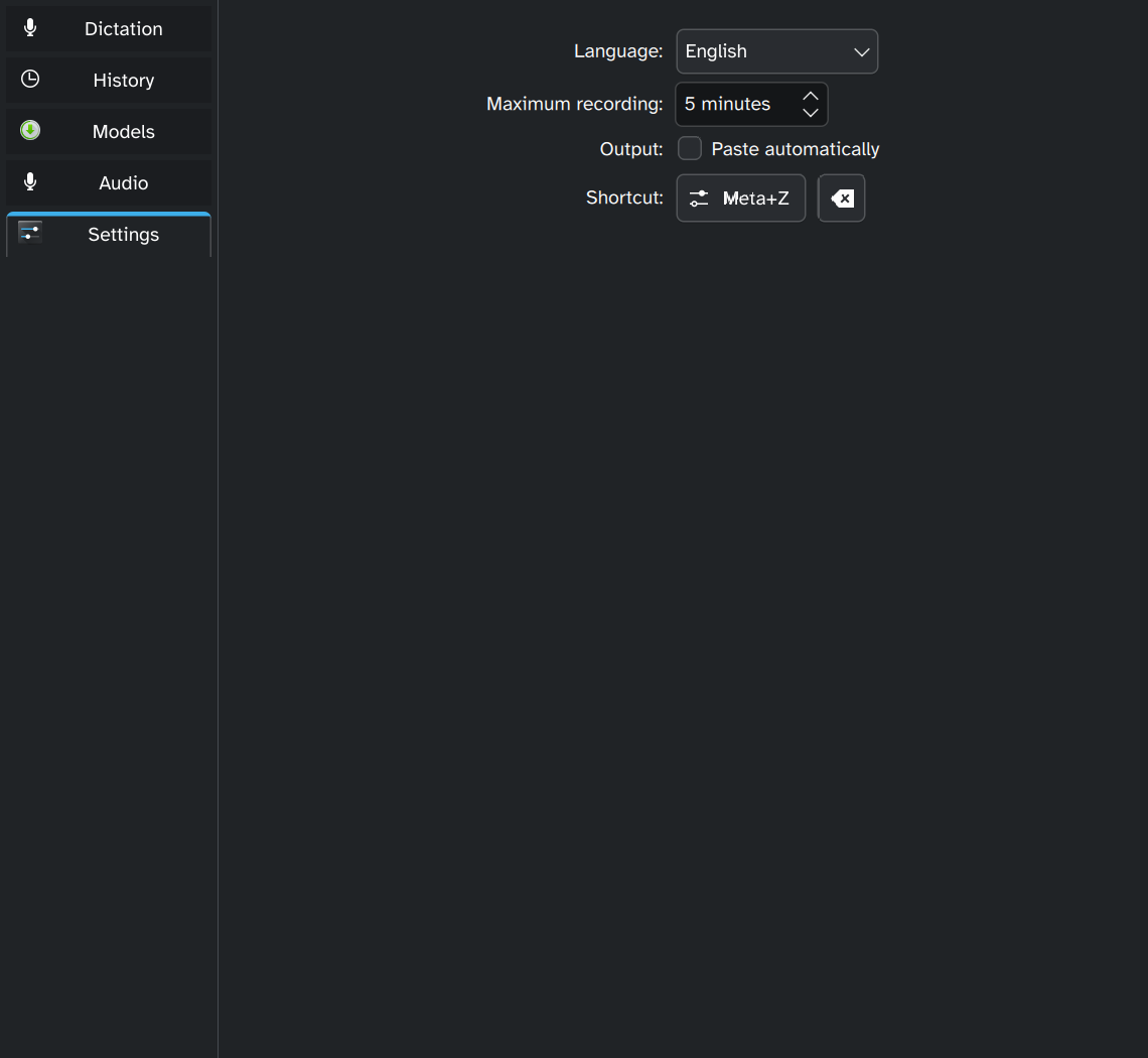Kastword — application settings